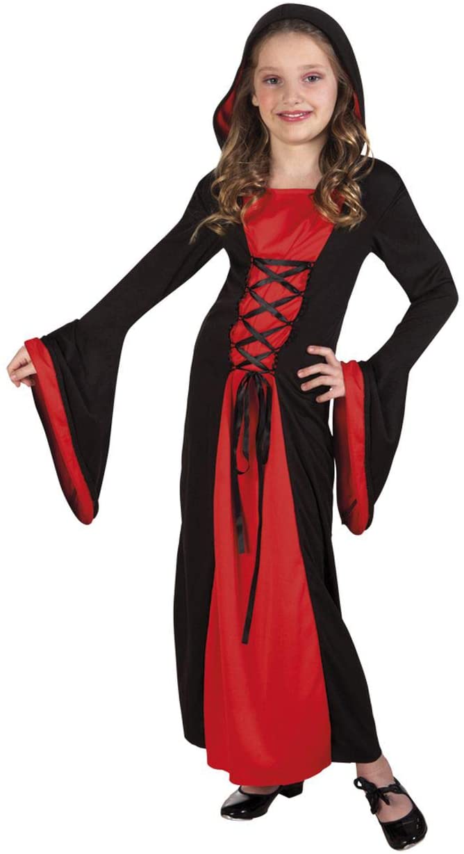 Boland 78098 Children’s Vampire Lady Costume, Red/Black, 134 cm – TopToy