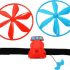 Handcopter, flying disk for the back of the hand with 2 large flight discs