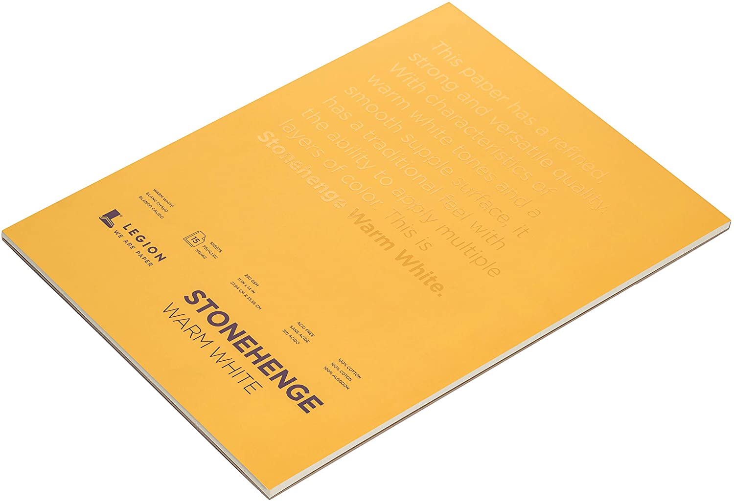 Stonehenge Paper 11X, Warm White 90lb, One Size TopToy