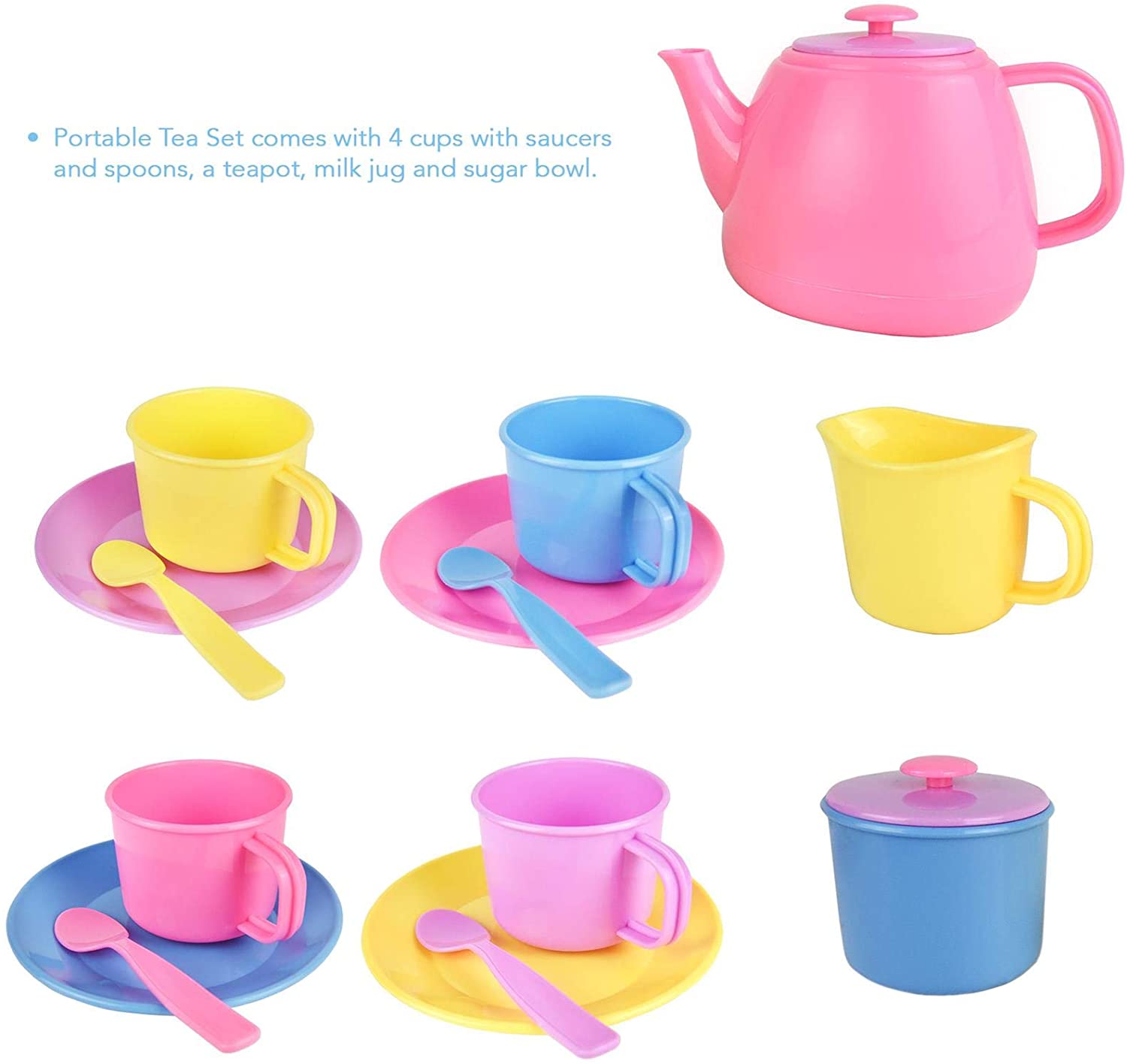 plastic tea set for adults