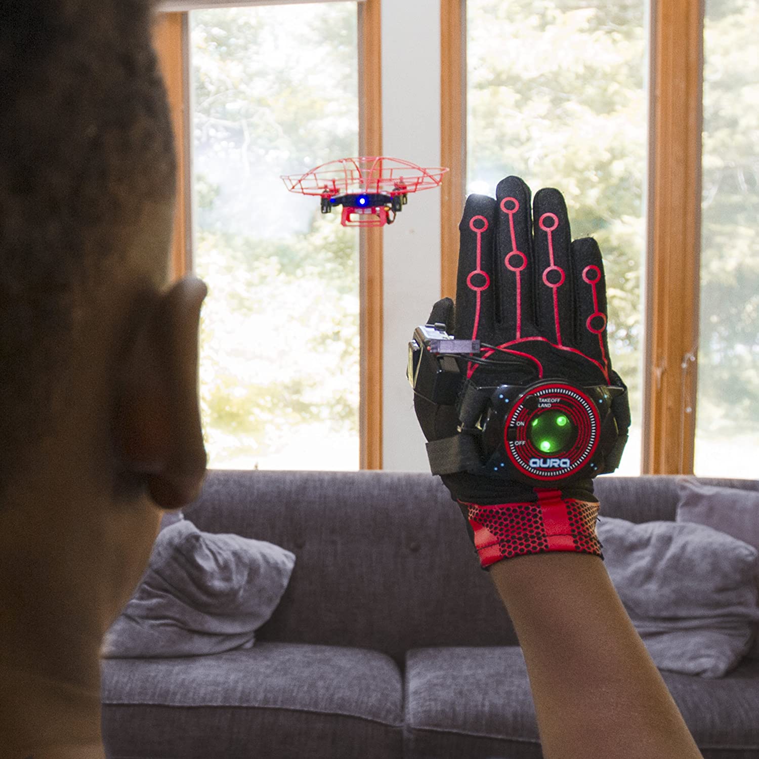 KD Interactive Aura Drone with Glove Controller TopToy