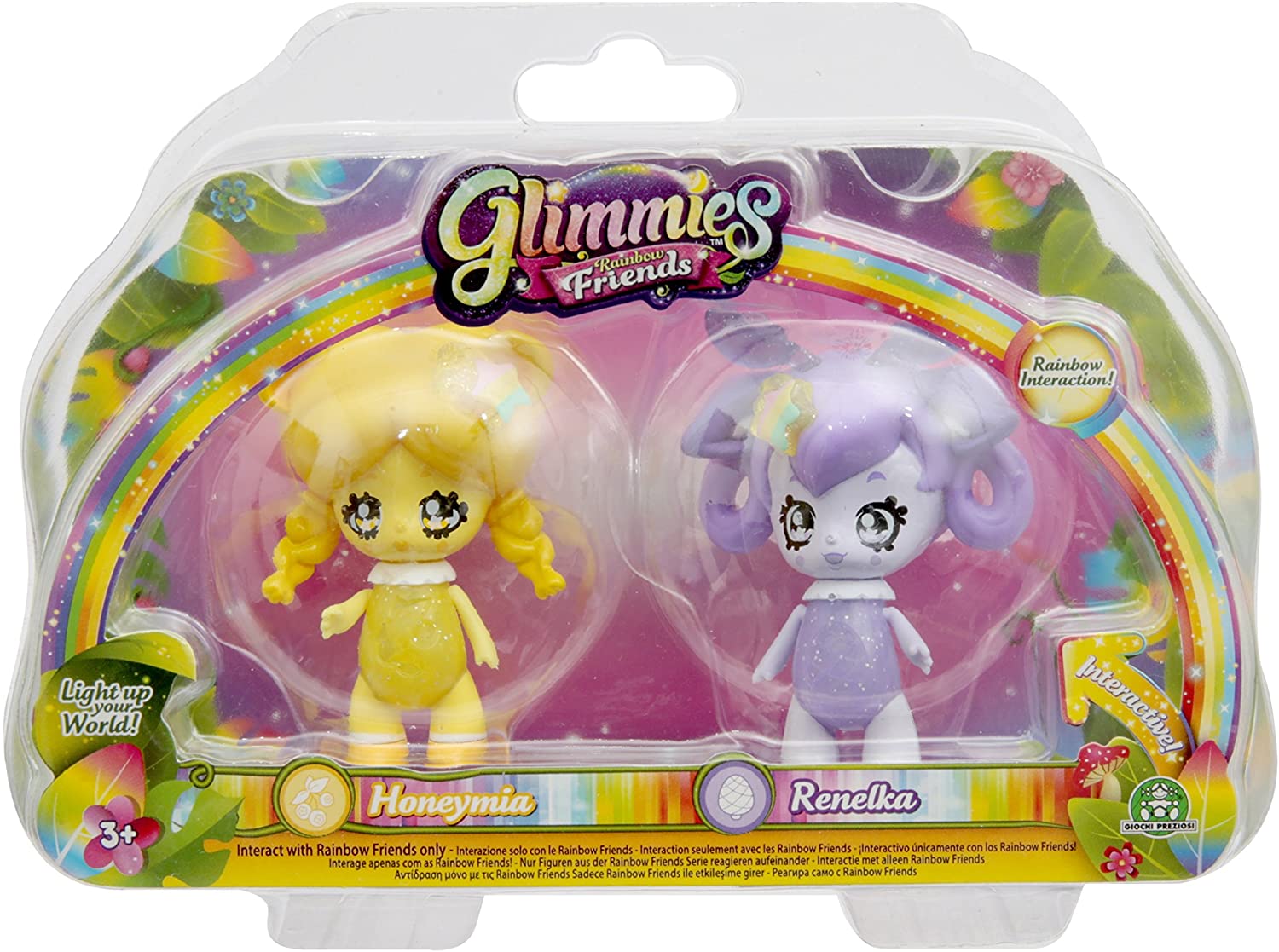 Glimmies GLN016 – 2 Rainbow Friends 6 cm – Honeymia/Renelka Models – TopToy