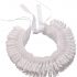 GRACEART Victorian Ruffle Collar Scarf with Grey Lace