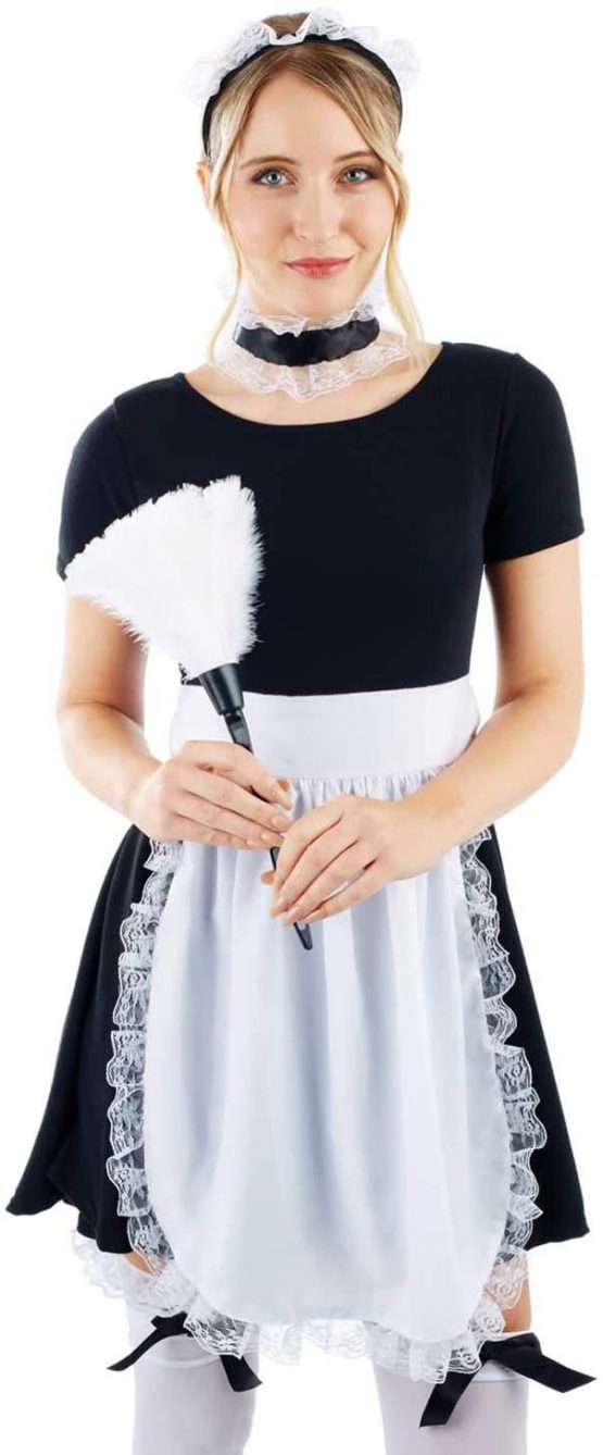 Fun Shack Womens French Maid Costume Adults Instant Cheeky Servant