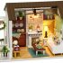 Cuteroom DIY Wooden DollHouse Kit,Dollhouse Miniature with Furniture Handmade Crafts Miniature Dolls House kit for Teens Adult Gift