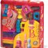 B toys - Bristle Blocks Stackadoos &ndash; 68 Toy Blocks in a Storage Pouch &ndash; BPA Free STEM Toys Toddler Building Blocks for Kids 2 years +