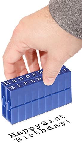 Contact USA Pegz Connectable Upperase Alphabet Stamp Set, Navy, L