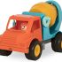 Battat - Cement Mixer Truck with Working Movable Parts and Driver - Toy Trucks for Toddlers 18m+