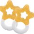 DENTISTAR&reg; Cooling Teether in a Set of 2 &ndash; Cooling Biting Star Filled with Water - Teething aid for Babies from 3 Months - Made in Germany - Yellow
