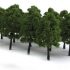 ROSENICE Landscape Model Trees for Decoration 9CM - 20 Pieces