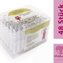 WeddingTree 48 x Soap Bubbles - White - Wedding Favours For Guest - With Heart Grip for Wedding, Birthday, Valentine's Day