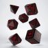Q-Workshop Elvish Dice Black/Red (7)