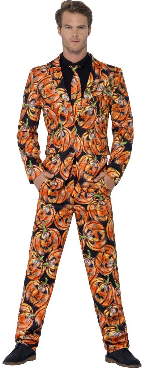Pumpkin Suit – Halloween – Adult Fancy Dress Costume – Large – 42-44 ...