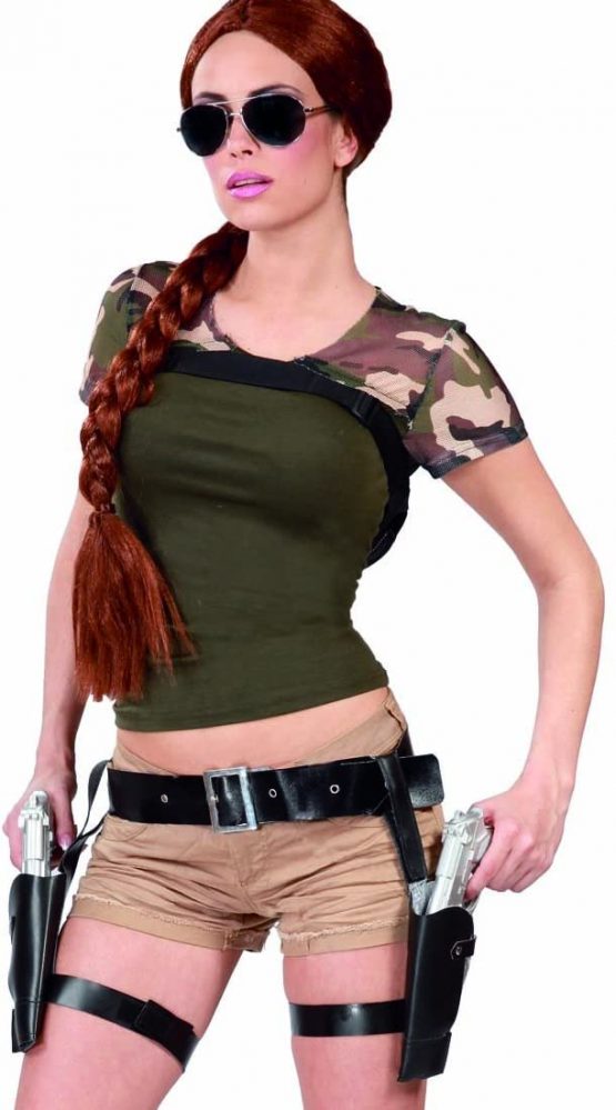 Amakando Lara Croft Holster with toys pistols / Double gun Holster for ...