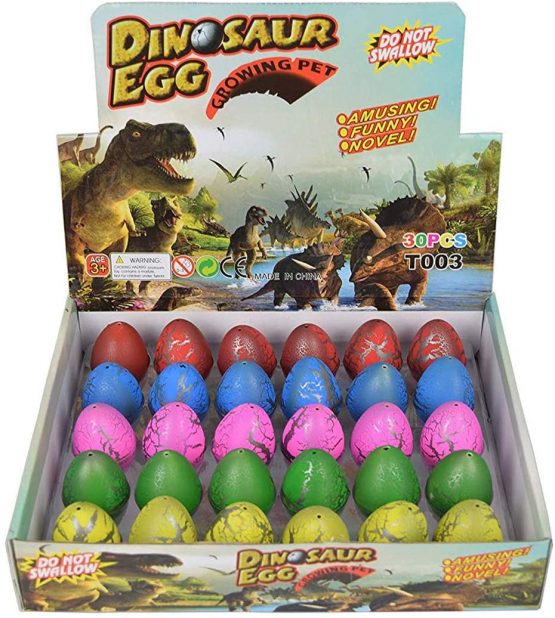 Yeelan Dinosaur Eggs Toy Hatching Growing Dino Dragon for Children Large Size Pack of 30pcs