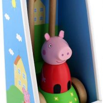Milly & Flynn Peppa Pig Wooden Push-Along Toy