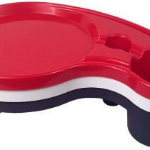 The Original Party Pal Plate and Utensil, 3-Pack, Red/White/Navy