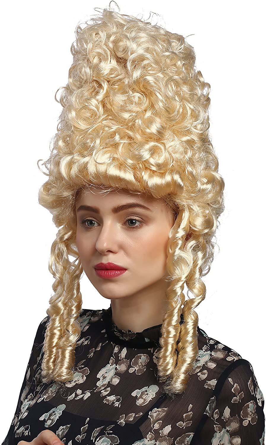 WIG ME UP – 91019-ZA89 Man Gents Lady Party Wig Halloween Fancy Dress Baroque Noble Aristocrat Lord Curls Long Ponytail Blond - View #5