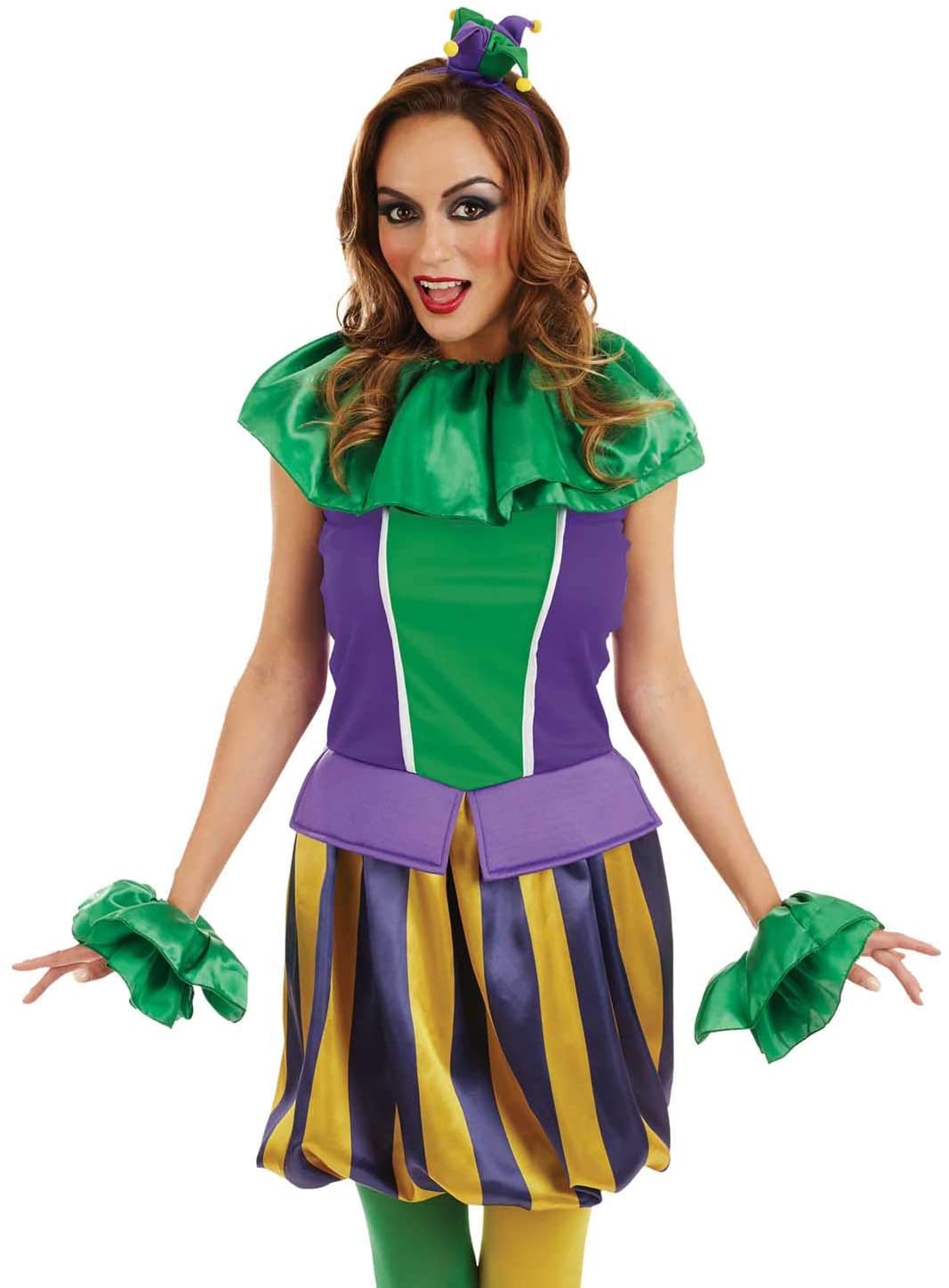 Fun Shack Womens Court Jester Costume Adults Carnival Circus Clown