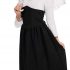 Womens Victorian Lady Costume Adults Black & White Historical Dress Outfit - XX-Large
