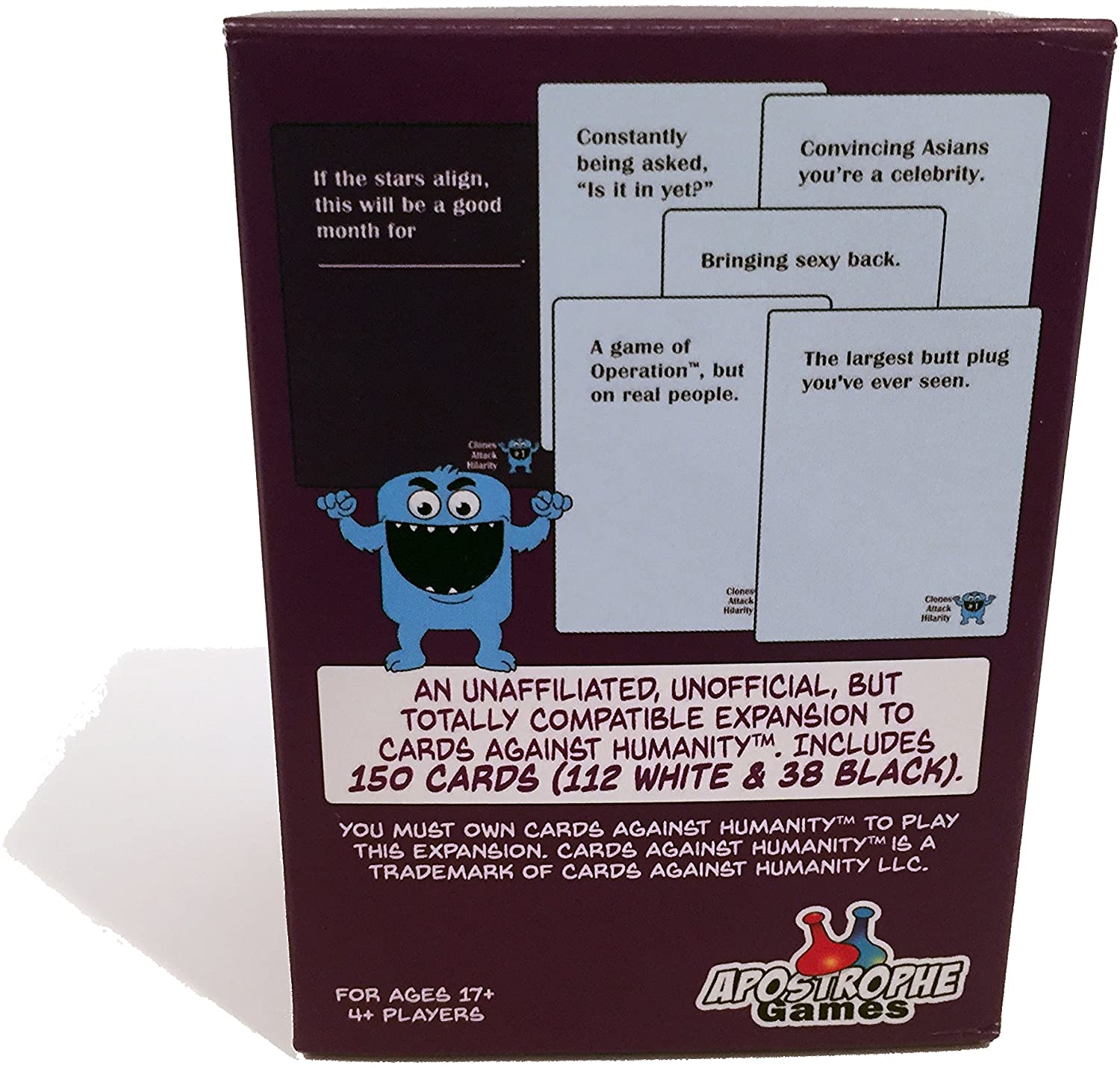APOSTROPHE Games Clones Attack Hilarity #1, 150 Card Expansion Pack for the World's most Popular Party Game - Image 2