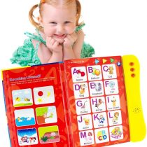 Boxiki kids ABC Sound Book For Children / English Letters & Words Learning Book, Fun Educational Toy Learning Activities for Letters, Words, Numbers, Shapes, Colors and Animals for Toddlers
