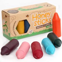 Honeysticks 100% Pure Beeswax Crayons Natural, Safe for Kids and Children, Handmade in New Zealand, For 3 Years Plus (12 Pack)
