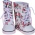 The New York Doll Collection Red Printed High Tops Trainers Fits 18 inch/46 cm Dolls &ndash; Dolls Shoes Sneakers Accessories Set