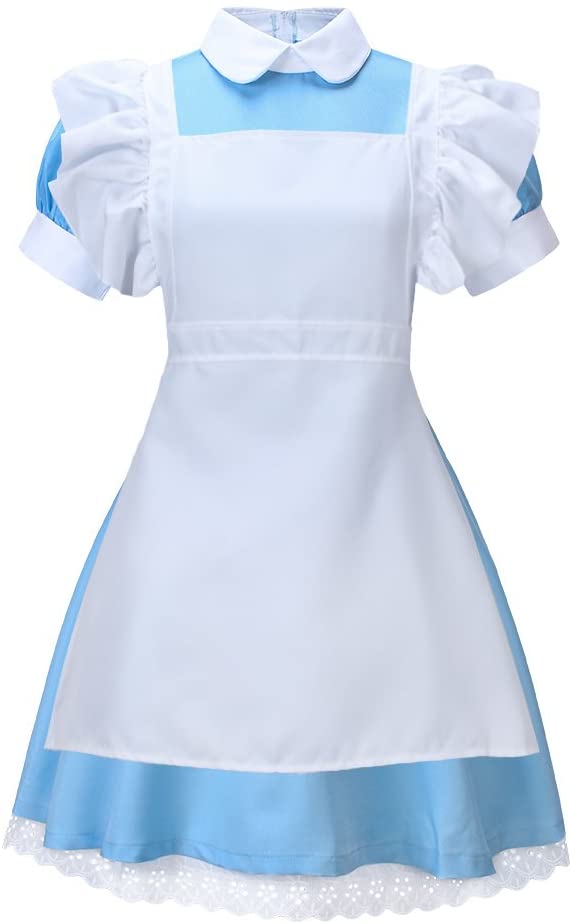Alice in wonderland anime waitress costume Lolita dresses service girl ...
