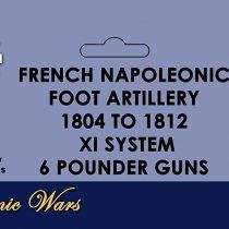 Victrix VX0019 - French Napoleonic Artillery 1804-1812 XI System With 6pdr Guns - 15 Figure Set And 3 Gun Models - 28mm Plastic Miniatures Napoleonic