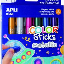 Colouring Sticks 6g Assorted Metallic Pack of 6