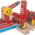 Bigjigs Rail Fire and Sea Rescue | Wooden Toys | Bigjigs Train Accessories | Rescue Vehicles Toys | Train Toys | Wooden Crane For Train Set | Wooden Toys For 3 4 5 Year Olds