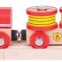 Bigjigs Rail Fire and Rescue Train - Other Major Wood Rail Brands are Compatible