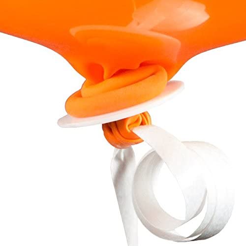Trendario 100 x Balloon Fasteners Including Polyband, Balloon Closure with Cord for Helium