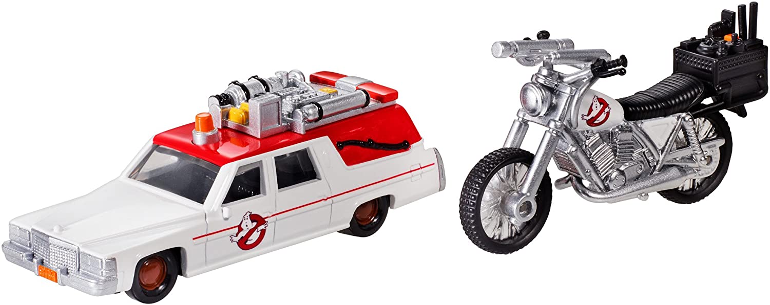 Hot Wheels DRW73 Ghostbusters Premium 1 and Ecto 2 Miniature Models (Pack of 2)