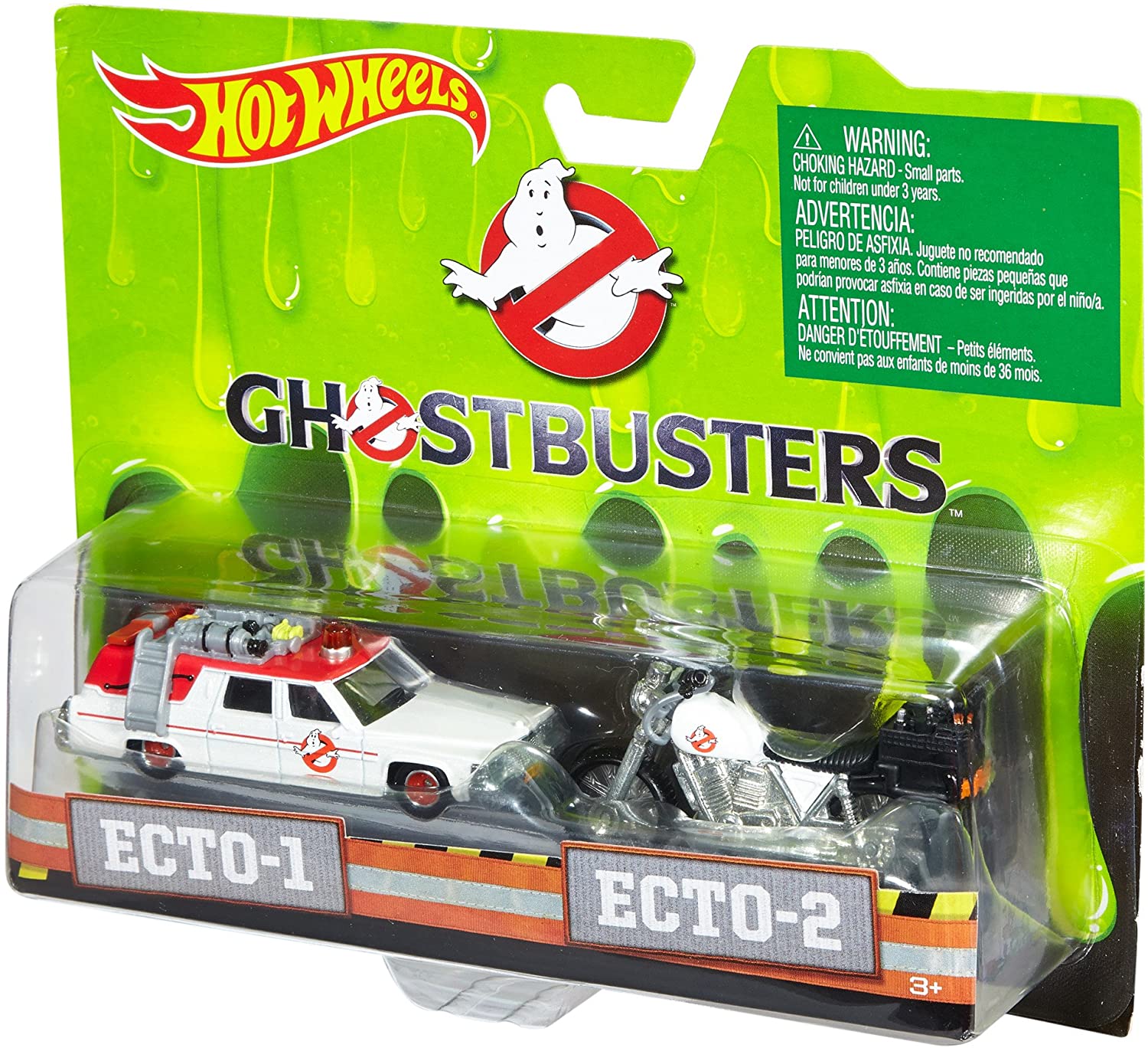 Hot Wheels DRW73 Ghostbusters Premium 1 and Ecto 2 Miniature Models (Pack of 2) - Image 2