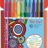 Felt Tip Pen - STABILO Trio 2 in 1 Wallet of 10 Assorted Colours