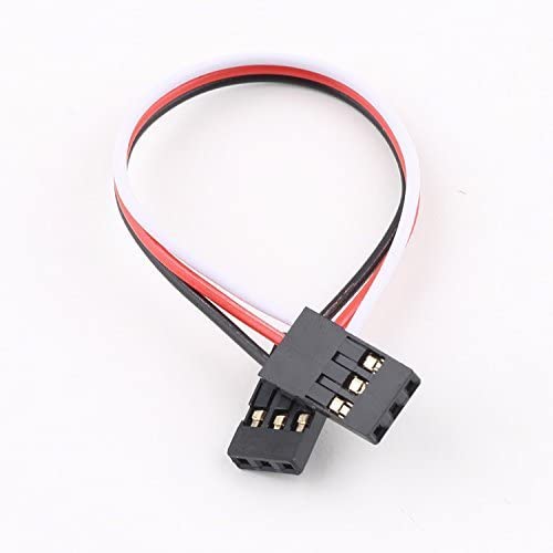 10-Pack JR Male To Male Servo Extension Cables - 50cm 3-Pin Connectors For RC Drones & Cars