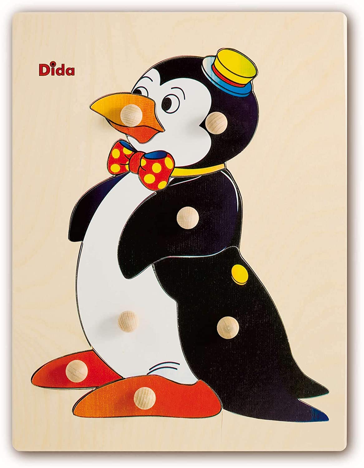 Dida Puzzle Penguin . wooden puzzles for children, interlocking tiles