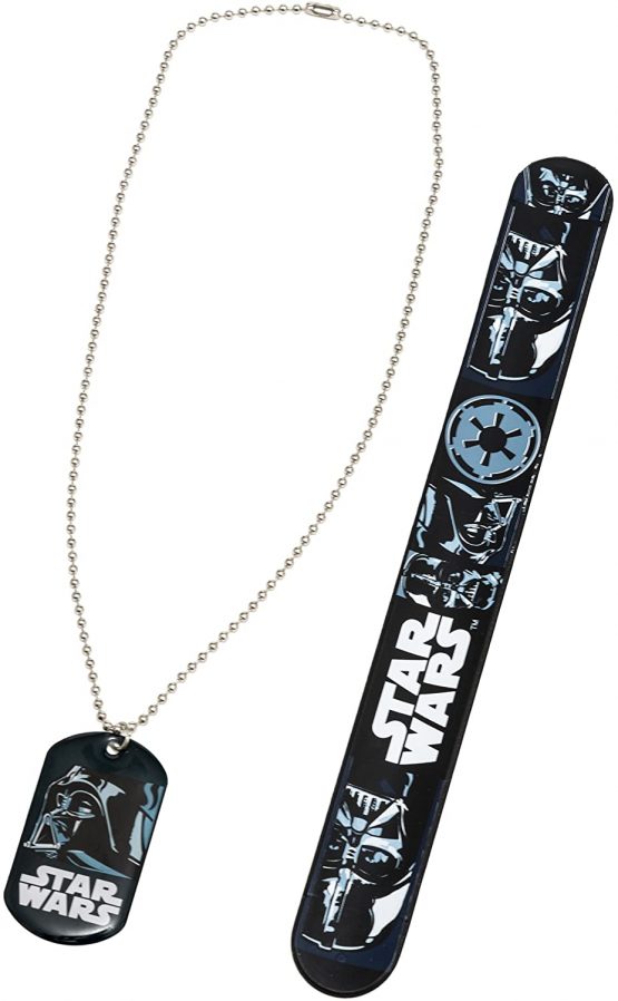 Joy Toy 90087 Star Wars Darth Vader Slap Band and Necklace with Pendant ...