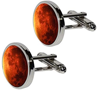 Planet Mars Cufflinks Men's Space Astronomy