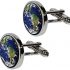 Planet Earth Cufflinks Men's Space Astronomy