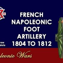 Victrix VX0017 - French Napoleonic Artillery 1804-1812 - 15 Figure Set And 3 Gun Models - 28mm Plastic Miniatures Napoleonic