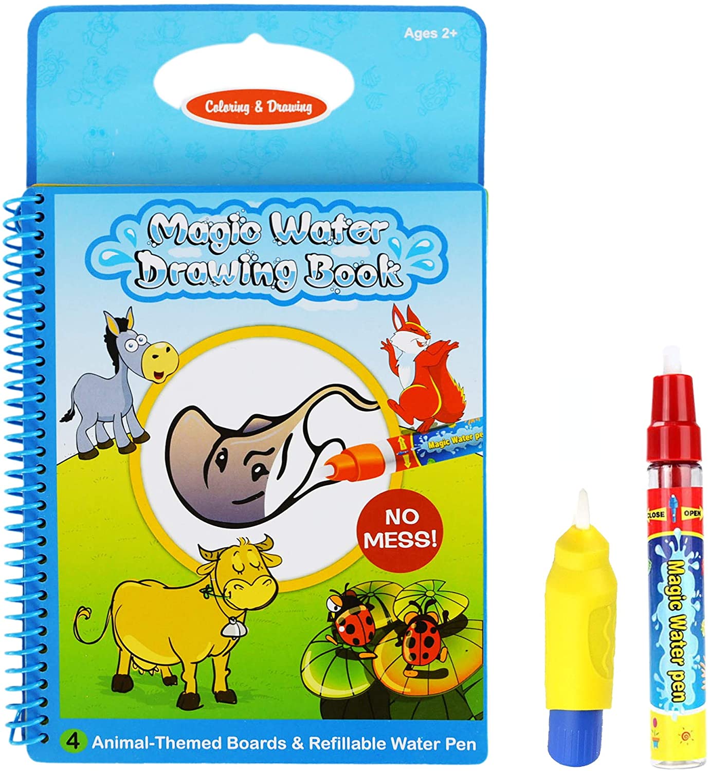 Aqua Travel Doodle, Water Magic Drawing Colouring Activity Multi Colour  Reusable Book with Two Magic Water Pens Children Kids 3 Years Plus Quality  Rangebow Product (Animal Book GC00601) – TopToy