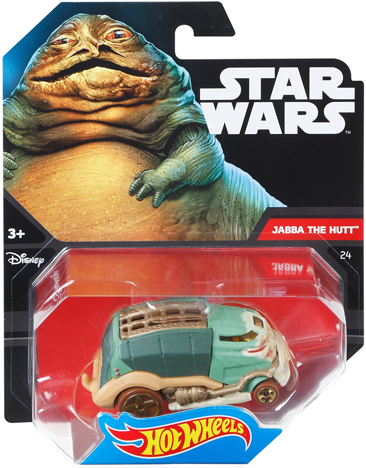 Hot Wheels Star Wars Jabba The Hutt Character Car - 1:64 Scale Collectible Vehicle - View #2