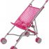 Idena 40068&nbsp;Doll Buggy Folding Dots&nbsp;&ndash;&nbsp;Pink