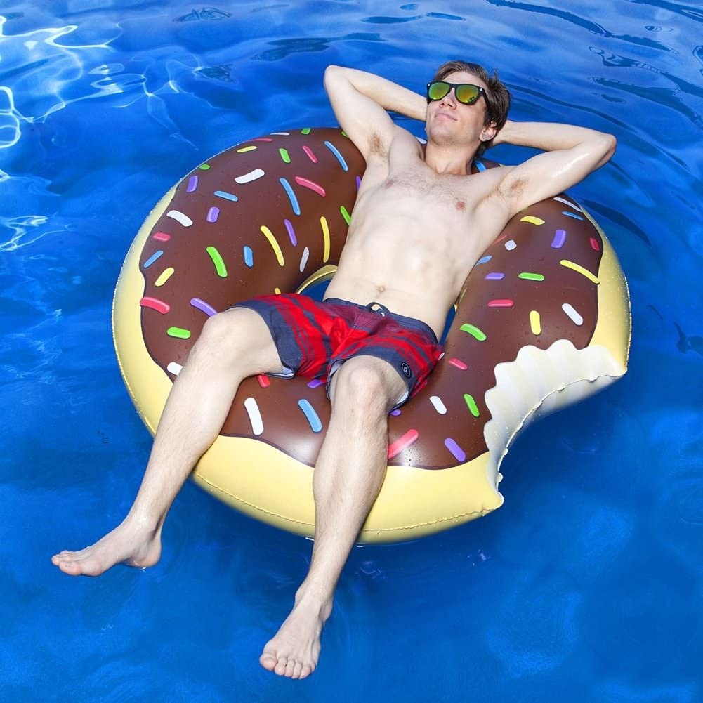 Giant Chocolate Donut Pool Float TopToy