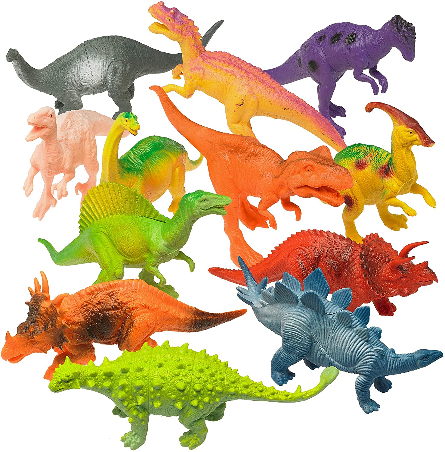 Details about   Realistic Looking 7"Dinosaurs Pack of 12Toys,Inspire Imaginative Play &Curiosity 