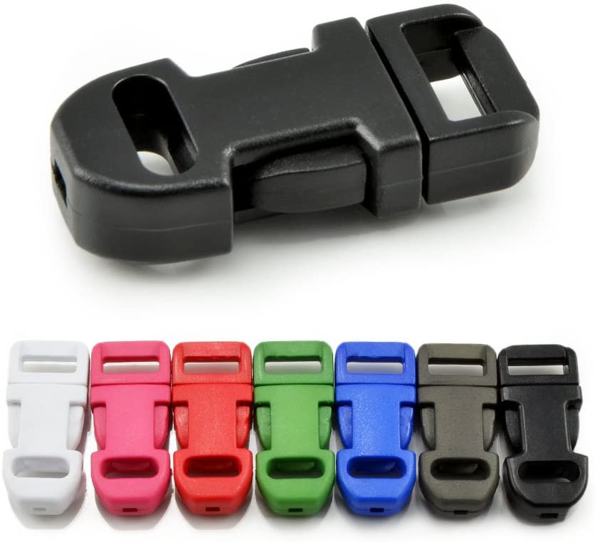 Ganzoo Plastic Click Clasps Set of 20 3/8 Inch / Clip Clasp / Buckle