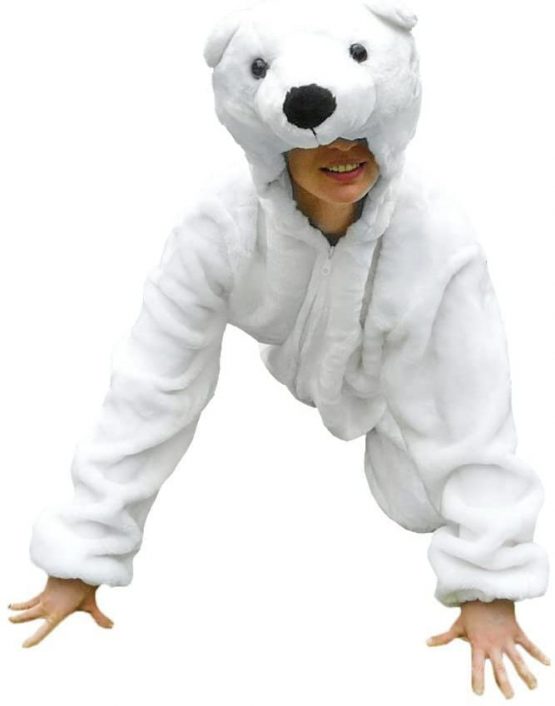 Polar Bear Costume, F24 Size MXL, Polar Bear Fancy Dress Costume for